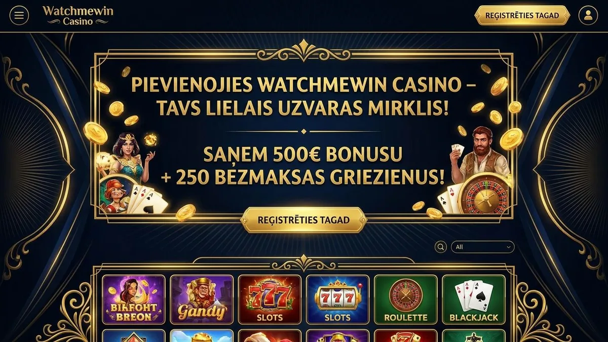 Reģistrācija ar bonusu